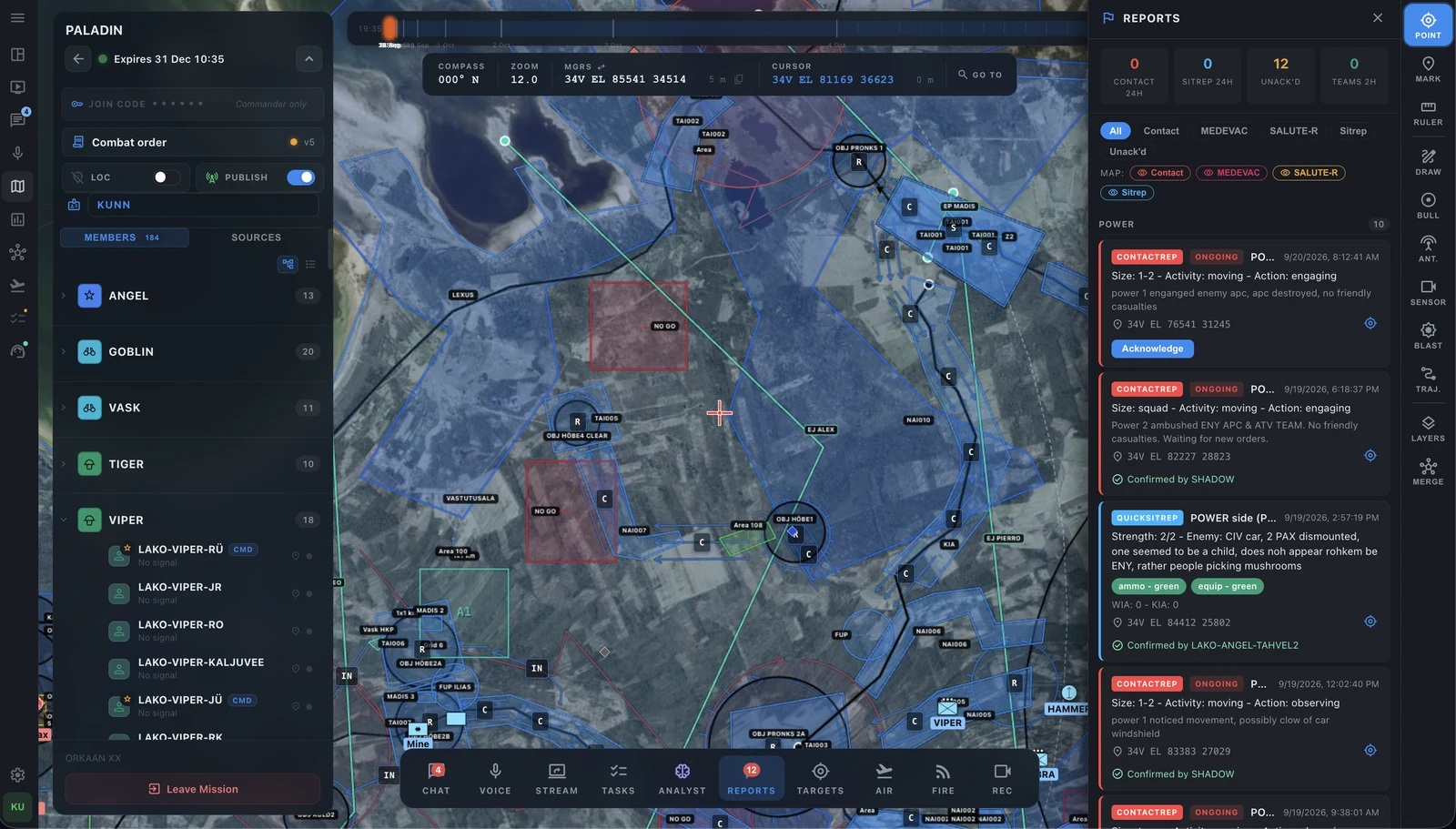 ESTAK Live map interface