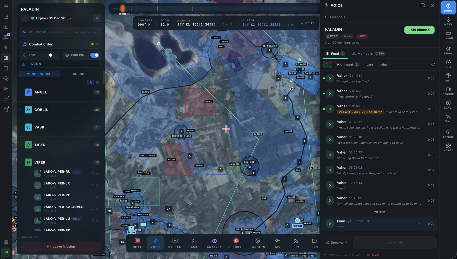 ESTAK Voice interface